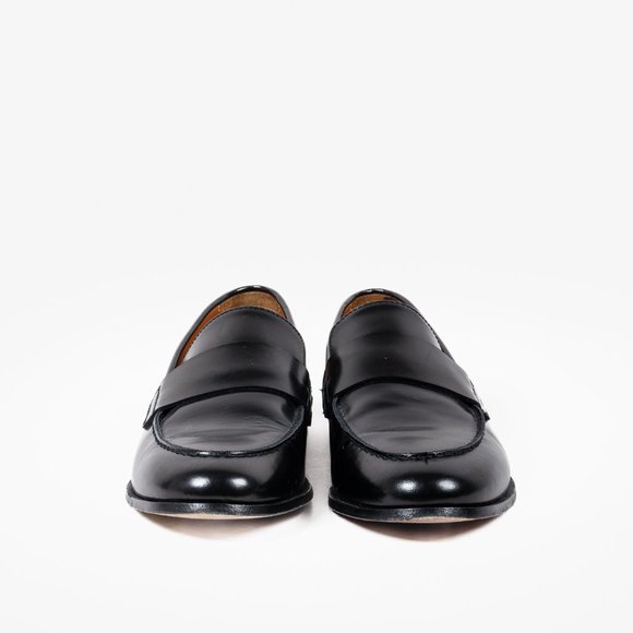 Woman by Common Projects Black Leather Loafers - Picture 2 of 9